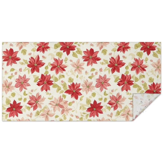 Pioneer Flower Floral Print Pattern Rectangle Tablecloth 60"x120", Waterproof Polyester Table Cloth, Wipeable Spillproof for Dining Camping Indoor Outdoor