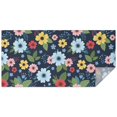 thumbnail image 1 of Pioneer Flower Floral Print Pattern Rectangle Tablecloth 60"x120", Waterproof Polyester Table Cloth, Wipeable Spillproof for Dining Camping Indoor Outdoor, 1 of 6