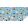 thumbnail image 1 of Pioneer Flower Floral Print Pattern Rectangle Tablecloth 60"x120", Waterproof Polyester Table Cloth, Wipeable Spillproof for Dining Camping Indoor Outdoor, 1 of 6