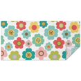 thumbnail image 1 of Pioneer Flower Floral Print Pattern Rectangle Tablecloth 60"x120", Waterproof Polyester Table Cloth, Wipeable Spillproof for Dining Camping Indoor Outdoor, 1 of 6