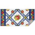 thumbnail image 1 of Pioneer Flower Floral Print Pattern Rectangle Tablecloth 60"x120", Waterproof Polyester Table Cloth, Wipeable Spillproof for Dining Camping Indoor Outdoor, 1 of 6