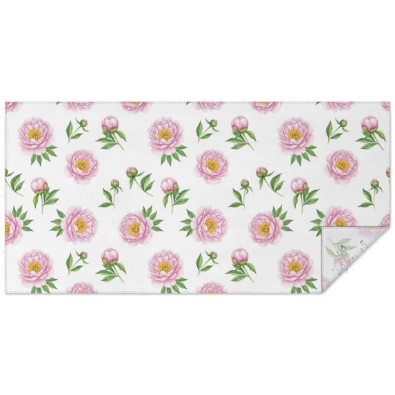 Pioneer Flower Floral Print Pattern Rectangle Tablecloth 60"x120", Waterproof Polyester Table Cloth, Wipeable Spillproof for Dining Camping Indoor Outdoor