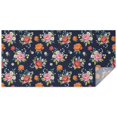 thumbnail image 1 of Pioneer Flower Floral Print Pattern Rectangle Tablecloth 60"x120", Waterproof Polyester Table Cloth, Wipeable Spillproof for Dining Camping Indoor Outdoor, 1 of 6