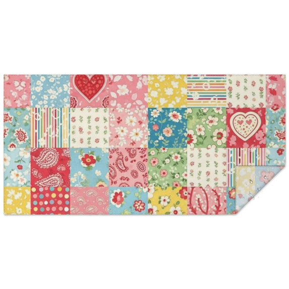 Pioneer Flower Floral Print Pattern Rectangle Tablecloth 60"x120", Waterproof Polyester Table Cloth, Wipeable Spillproof for Dining Camping Indoor Outdoor