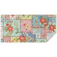 thumbnail image 1 of Pioneer Flower Floral Print Pattern Rectangle Tablecloth 60"x120", Waterproof Polyester Table Cloth, Wipeable Spillproof for Dining Camping Indoor Outdoor, 1 of 6