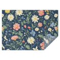 thumbnail image 1 of Pioneer Flower Floral Print Pattern Rectangle Tablecloth 60"x84",Waterproof Polyester Rectangle Table Cloth, Wipeable Spillproof Polyester Tablecloth for Dining, Camping, Indoor and Outdoor, 1 of 5