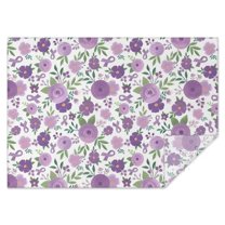 Pioneer Flower Floral Print Pattern Rectangle Tablecloth 60"x84",Waterproof Polyester Rectangle Table Cloth, Wipeable Spillproof Polyester Tablecloth for Dining, Camping, Indoor and Outdoor