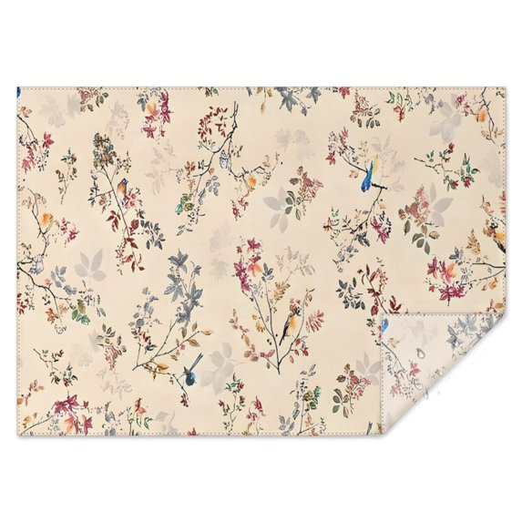 Pioneer Flower Floral Print Pattern Rectangle Tablecloth 60"x84",Waterproof Polyester Rectangle Table Cloth, Wipeable Spillproof Polyester Tablecloth for Dining, Camping, Indoor and Outdoor