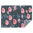 thumbnail image 1 of Pioneer Flower Floral Print Pattern Rectangle Tablecloth 60"x84",Waterproof Polyester Rectangle Table Cloth, Wipeable Spillproof Polyester Tablecloth for Dining, Camping, Indoor and Outdoor, 1 of 5