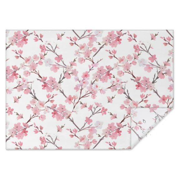 Pioneer Flower Floral Print Pattern Rectangle Tablecloth 60"x84",Waterproof Polyester Rectangle Table Cloth, Wipeable Spillproof Polyester Tablecloth for Dining, Camping, Indoor and Outdoor