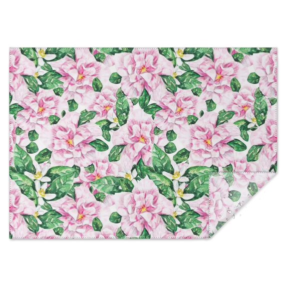 Pioneer Flower Floral Print Pattern Rectangle Tablecloth 60"x84",Waterproof Polyester Rectangle Table Cloth, Wipeable Spillproof Polyester Tablecloth for Dining, Camping, Indoor and Outdoor
