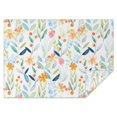 thumbnail image 1 of Pioneer Flower Floral Print Pattern Rectangle Tablecloth 60"x84",Waterproof Polyester Rectangle Table Cloth, Wipeable Spillproof Polyester Tablecloth for Dining, Camping, Indoor and Outdoor, 1 of 5