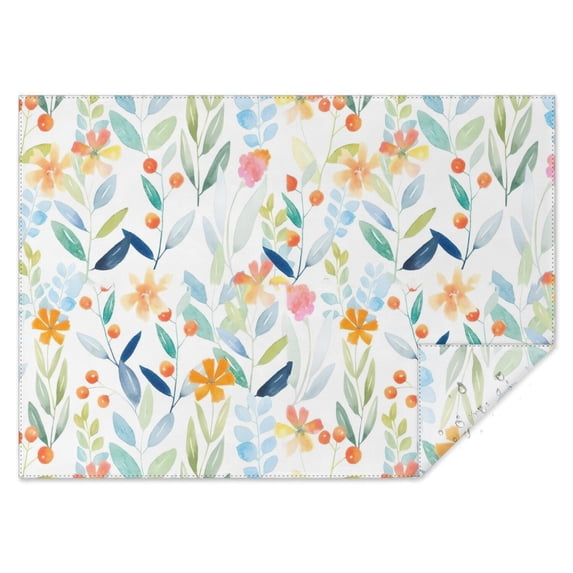 Pioneer Flower Floral Print Pattern Rectangle Tablecloth 60"x84",Waterproof Polyester Rectangle Table Cloth, Wipeable Spillproof Polyester Tablecloth for Dining, Camping, Indoor and Outdoor