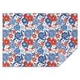 thumbnail image 1 of Pioneer Flower Floral Print Pattern Rectangle Tablecloth 60"x84",Waterproof Polyester Rectangle Table Cloth, Wipeable Spillproof Polyester Tablecloth for Dining, Camping, Indoor and Outdoor, 1 of 5