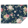 thumbnail image 1 of Pioneer Flower Floral Print Pattern Rectangle Tablecloth 60"x84",Waterproof Polyester Rectangle Table Cloth, Wipeable Spillproof Polyester Tablecloth for Dining, Camping, Indoor and Outdoor, 1 of 5