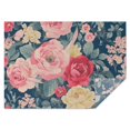 thumbnail image 1 of Pioneer Flower Floral Print Pattern Rectangle Tablecloth 60"x84",Waterproof Polyester Rectangle Table Cloth, Wipeable Spillproof Polyester Tablecloth for Dining, Camping, Indoor and Outdoor, 1 of 5