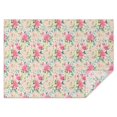 thumbnail image 1 of Pioneer Flower Floral Print Pattern Rectangle Tablecloth 60"x84",Waterproof Polyester Rectangle Table Cloth, Wipeable Spillproof Polyester Tablecloth for Dining, Camping, Indoor and Outdoor, 1 of 5