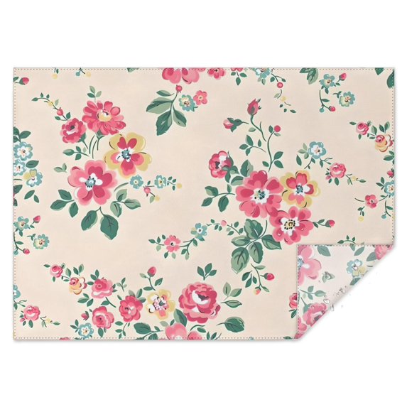 Pioneer Flower Floral Print Pattern Rectangle Tablecloth 60"x84",Waterproof Polyester Rectangle Table Cloth, Wipeable Spillproof Polyester Tablecloth for Dining, Camping, Indoor and Outdoor