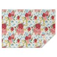 thumbnail image 1 of Pioneer Flower Floral Print Pattern Rectangle Tablecloth 60"x84",Waterproof Polyester Rectangle Table Cloth, Wipeable Spillproof Polyester Tablecloth for Dining, Camping, Indoor and Outdoor, 1 of 5