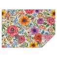 thumbnail image 1 of Pioneer Flower Floral Print Pattern Rectangle Tablecloth 60"x84",Waterproof Polyester Rectangle Table Cloth, Wipeable Spillproof Polyester Tablecloth for Dining, Camping, Indoor and Outdoor, 1 of 5