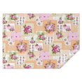 thumbnail image 1 of Pioneer Flower Floral Print Pattern Rectangle Tablecloth 60"x84",Waterproof Polyester Rectangle Table Cloth, Wipeable Spillproof Polyester Tablecloth for Dining, Camping, Indoor and Outdoor, 1 of 5