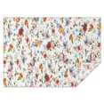 thumbnail image 1 of Pioneer Flower Floral Print Pattern Rectangle Tablecloth 60"x84",Waterproof Polyester Rectangle Table Cloth, Wipeable Spillproof Polyester Tablecloth for Dining, Camping, Indoor and Outdoor, 1 of 5
