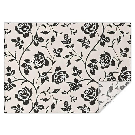 Pioneer Flower Floral Print Pattern Rectangle Tablecloth 60"x84",Waterproof Polyester Rectangle Table Cloth, Wipeable Spillproof Polyester Tablecloth for Dining, Camping, Indoor and Outdoor
