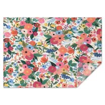 Pioneer Flower Floral Print Pattern Rectangle Tablecloth 60"x84",Waterproof Polyester Rectangle Table Cloth, Wipeable Spillproof Polyester Tablecloth for Dining, Camping, Indoor and Outdoor