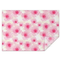 Pioneer Flower Floral Print Pattern Rectangle Tablecloth 60"x84",Waterproof Polyester Rectangle Table Cloth, Wipeable Spillproof Polyester Tablecloth for Dining, Camping, Indoor and Outdoor