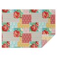 thumbnail image 1 of Pioneer Flower Floral Print Pattern Rectangle Tablecloth 60"x84",Waterproof Polyester Rectangle Table Cloth, Wipeable Spillproof Polyester Tablecloth for Dining, Camping, Indoor and Outdoor, 1 of 5