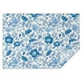 thumbnail image 1 of Pioneer Flower Floral Print Pattern Rectangle Tablecloth 60"x84",Waterproof Polyester Rectangle Table Cloth, Wipeable Spillproof Polyester Tablecloth for Dining, Camping, Indoor and Outdoor, 1 of 5