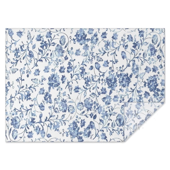 Pioneer Flower Floral Print Pattern Rectangle Tablecloth 60"x84",Waterproof Polyester Rectangle Table Cloth, Wipeable Spillproof Polyester Tablecloth for Dining, Camping, Indoor and Outdoor