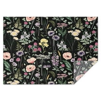 Pioneer Flower Floral Print Pattern Rectangle Tablecloth 60"x84",Waterproof Polyester Rectangle Table Cloth, Wipeable Spillproof Polyester Tablecloth for Dining, Camping, Indoor and Outdoor