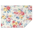 thumbnail image 1 of Pioneer Flower Floral Print Pattern Rectangle Tablecloth 60"x84",Waterproof Polyester Rectangle Table Cloth, Wipeable Spillproof Polyester Tablecloth for Dining, Camping, Indoor and Outdoor, 1 of 5