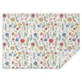 thumbnail image 1 of Pioneer Flower Floral Print Pattern Rectangle Tablecloth 60"x84",Waterproof Polyester Rectangle Table Cloth, Wipeable Spillproof Polyester Tablecloth for Dining, Camping, Indoor and Outdoor, 1 of 5