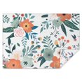 thumbnail image 1 of Pioneer Flower Floral Print Pattern Rectangle Tablecloth 60"x84",Waterproof Polyester Rectangle Table Cloth, Wipeable Spillproof Polyester Tablecloth for Dining, Camping, Indoor and Outdoor, 1 of 5