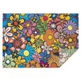 thumbnail image 1 of Pioneer Flower Floral Print Pattern Rectangle Tablecloth 60"x84",Waterproof Polyester Rectangle Table Cloth, Wipeable Spillproof Polyester Tablecloth for Dining, Camping, Indoor and Outdoor, 1 of 5