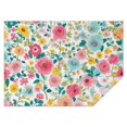 thumbnail image 1 of Pioneer Flower Floral Print Pattern Rectangle Tablecloth 60"x84",Waterproof Polyester Rectangle Table Cloth, Wipeable Spillproof Polyester Tablecloth for Dining, Camping, Indoor and Outdoor, 1 of 5