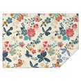 thumbnail image 1 of Pioneer Flower Floral Print Pattern Rectangle Tablecloth 60"x84",Waterproof Polyester Rectangle Table Cloth, Wipeable Spillproof Polyester Tablecloth for Dining, Camping, Indoor and Outdoor, 1 of 5