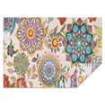 thumbnail image 1 of Pioneer Flower Floral Print Pattern Rectangle Tablecloth 60"x84",Waterproof Polyester Rectangle Table Cloth, Wipeable Spillproof Polyester Tablecloth for Dining, Camping, Indoor and Outdoor, 1 of 5