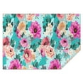 thumbnail image 1 of Pioneer Flower Floral Print Pattern Rectangle Tablecloth 60"x84",Waterproof Polyester Rectangle Table Cloth, Wipeable Spillproof Polyester Tablecloth for Dining, Camping, Indoor and Outdoor, 1 of 5