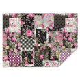 thumbnail image 1 of Pioneer Flower Floral Print Pattern Rectangle Tablecloth 60"x84",Waterproof Polyester Rectangle Table Cloth, Wipeable Spillproof Polyester Tablecloth for Dining, Camping, Indoor and Outdoor, 1 of 5