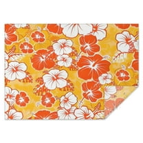 Pioneer Flower Floral Print Pattern Rectangle Tablecloth 60"x84",Waterproof Polyester Rectangle Table Cloth, Wipeable Spillproof Polyester Tablecloth for Dining, Camping, Indoor and Outdoor