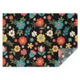 thumbnail image 1 of Pioneer Flower Floral Print Pattern Rectangle Tablecloth 60"x84", Waterproof Polyester Table Cloth, Wipeable Spillproof for Dining Camping Indoor Outdoor, 1 of 5