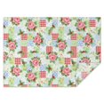 thumbnail image 1 of Pioneer Flower Floral Print Pattern Rectangle Tablecloth 60"x84", Waterproof Polyester Table Cloth, Wipeable Spillproof for Dining Camping Indoor Outdoor, 1 of 5