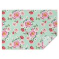 thumbnail image 1 of Pioneer Flower Floral Print Pattern Rectangle Tablecloth 60"x84", Waterproof Polyester Table Cloth, Wipeable Spillproof for Dining Camping Indoor Outdoor, 1 of 5