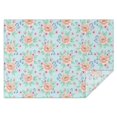 thumbnail image 1 of Pioneer Flower Floral Print Pattern Rectangle Tablecloth 60"x84", Waterproof Polyester Table Cloth, Wipeable Spillproof for Dining Camping Indoor Outdoor, 1 of 5