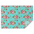 thumbnail image 1 of Pioneer Flower Floral Print Pattern Rectangle Tablecloth 60"x84", Waterproof Polyester Table Cloth, Wipeable Spillproof for Dining Camping Indoor Outdoor, 1 of 5