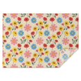 thumbnail image 1 of Pioneer Flower Floral Print Pattern Rectangle Tablecloth 60"x84", Waterproof Polyester Table Cloth, Wipeable Spillproof for Dining Camping Indoor Outdoor, 1 of 5