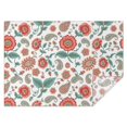 thumbnail image 1 of Pioneer Flower Floral Print Pattern Rectangle Tablecloth 60"x84", Waterproof Polyester Table Cloth, Wipeable Spillproof for Dining Camping Indoor Outdoor, 1 of 5